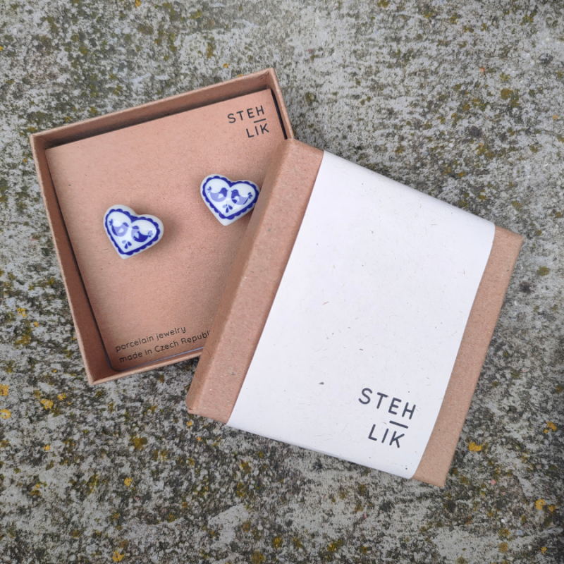 Manžetové knoflíčky Srdíčka Foklor